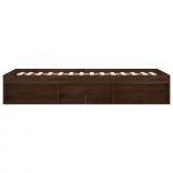 barna tölgyszínű ágykeret 90 x 190 cm