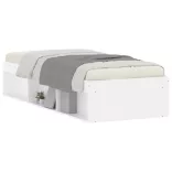 fehér kisméretű egyszemélyes ágykeret 75 x 190 cm