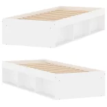 fehér kisméretű egyszemélyes ágykeret 75 x 190 cm