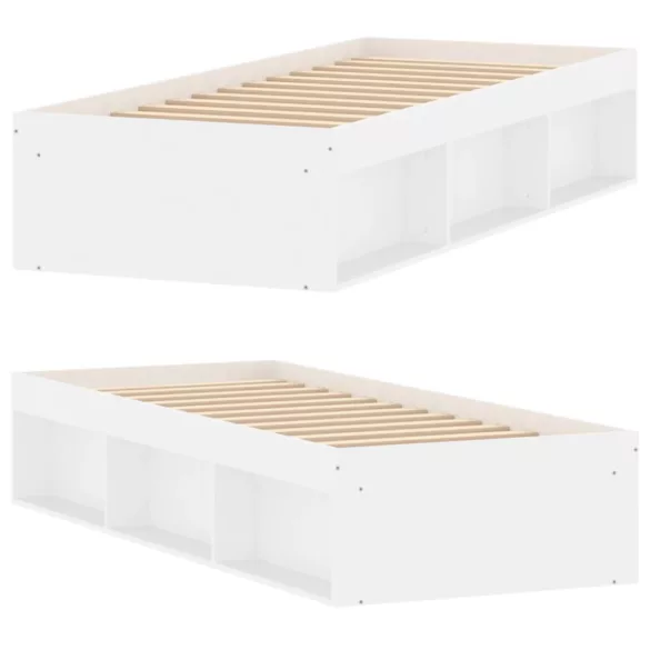 fehér kisméretű egyszemélyes ágykeret 75 x 190 cm