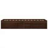 barna tölgyszínű kisméretű egyszemélyes ágykeret 75 x 190 cm