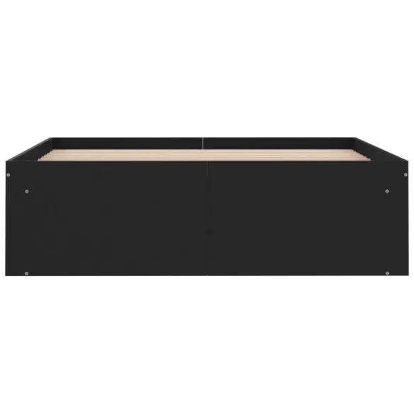 fekete ágykeret 120 x 200 cm