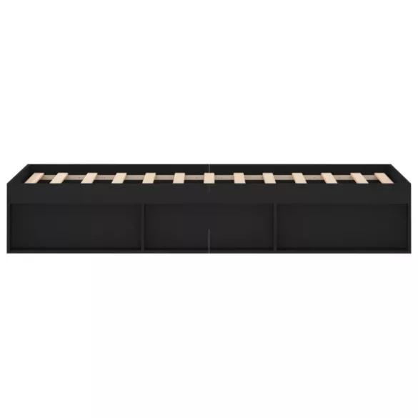 fekete ágykeret 120 x 200 cm