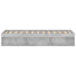 betonszürke ágykeret 120 x 200 cm