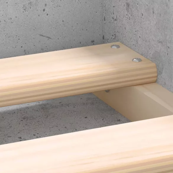 betonszürke ágykeret 120 x 200 cm