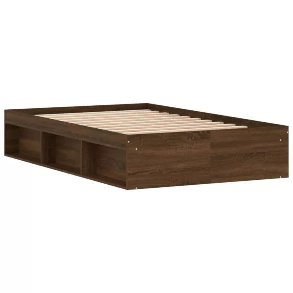 barna tölgy színű ágykeret 120 x 200 cm