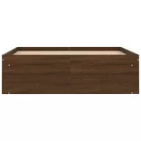 barna tölgy színű ágykeret 120 x 200 cm