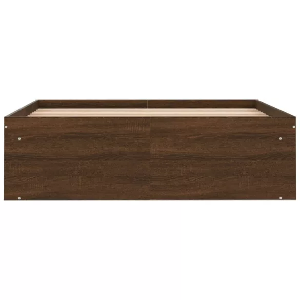 barna tölgy színű ágykeret 120 x 200 cm