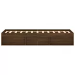 barna tölgy színű ágykeret 120 x 200 cm