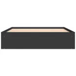 fekete ágykeret 140 x 200 cm