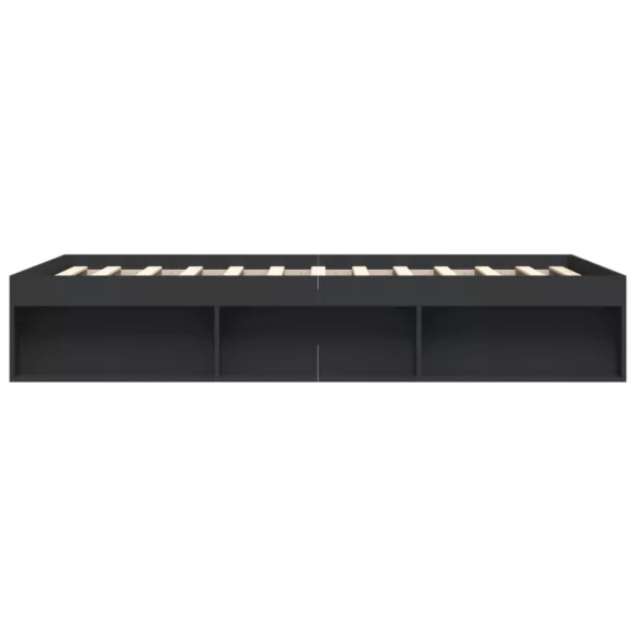 fekete ágykeret 140 x 200 cm