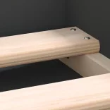 fekete ágykeret 140 x 200 cm