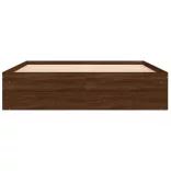 barna tölgy színű ágykeret 140 x 200 cm