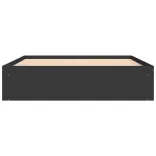 fekete ágykeret 160 x 200 cm