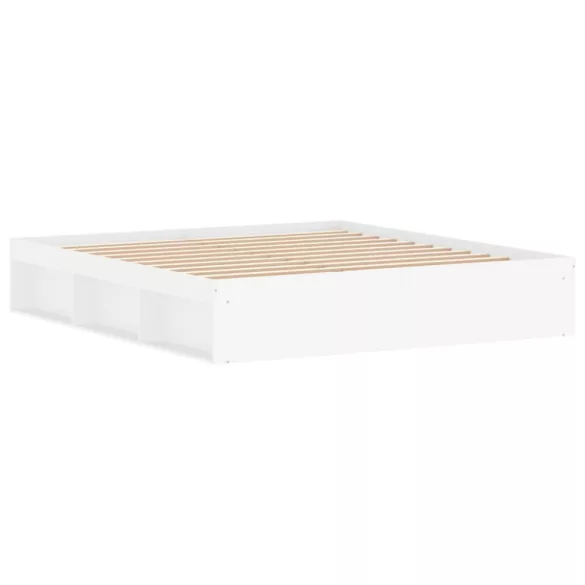 fehér tömör fenyőfa ágykeret 180 x 200 cm