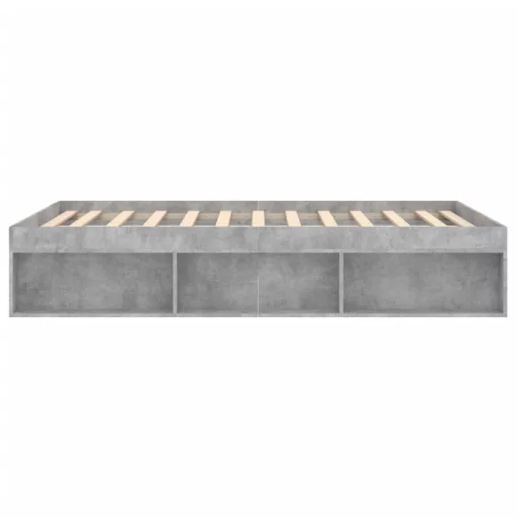 betonszürke franciaágykeret 135 x 190 cm