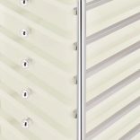 10 fiókos mozgatható fehér műanyag tárolókocsi