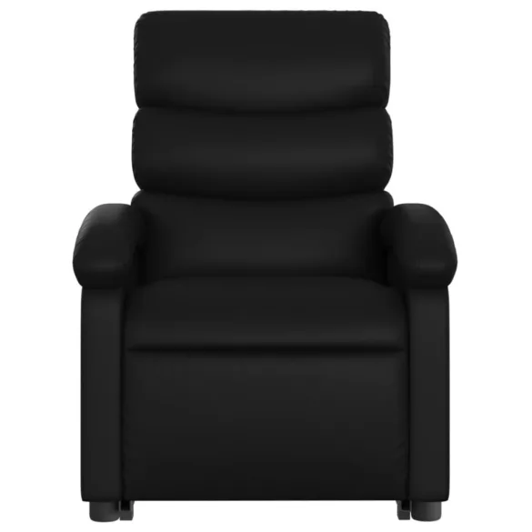 fekete műbőr dönthető állófotel