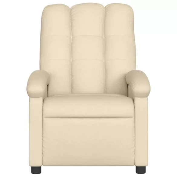 krémszínű szövet elektromos dönthető fotel