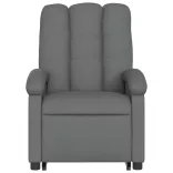 sötétszürke szövet felállást segítő dönthető fotel