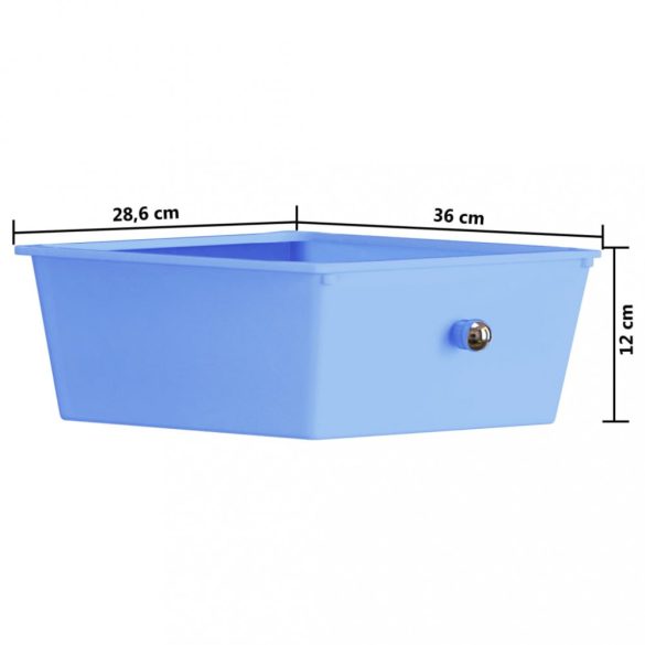 XXL 15 fiókos mozgatható többszínű műanyag tárolókocsi