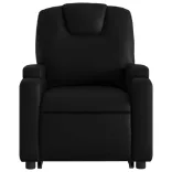 elektromos fekete műbőr felállást segítő dönthető masszázsfotel