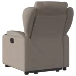 elektromos felállást segítő tópszínű szövet dönthető fotel