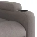 tópszínű szövet dönthető masszázs- és állófotel