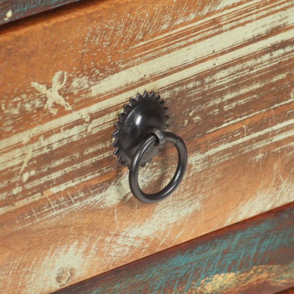 tömör újrahasznosított fa magasszekrény 45 x 32 x 110 cm