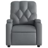 szürke műbőr elektromos dönthető masszázsfotel