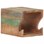 falra szerelhető újrahasznosított fa kerékpártartó 35x25x25 cm