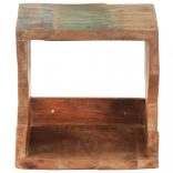 falra szerelhető újrahasznosított fa kerékpártartó 35x25x25 cm