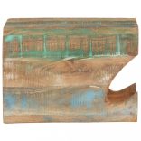 falra szerelhető újrahasznosított fa kerékpártartó 35x25x25 cm