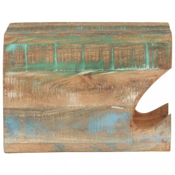 falra szerelhető újrahasznosított fa kerékpártartó 35x25x25 cm