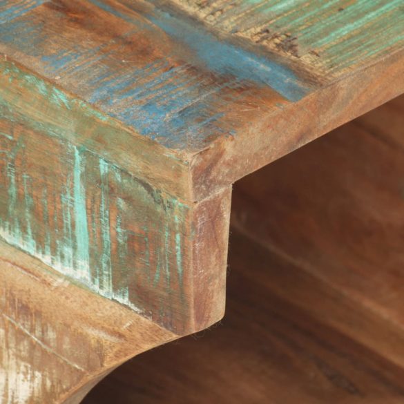 falra szerelhető újrahasznosított fa kerékpártartó 35x25x25 cm