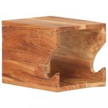 falra szerelhető tömör akácfa kerékpártartó 35 x 25 x 25 cm