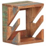 falra szerelhető újrahasznosított fa gördeszkatartó 25x20x30 cm