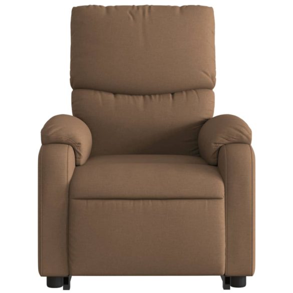 barna szövet felállást segítő dönthető masszázsfotel