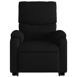 fekete szövet dönthető elektromos álló masszázsfotel