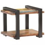 tömör újrahasznosított fa éjjeliszekrény 50 x 40 x 40 cm