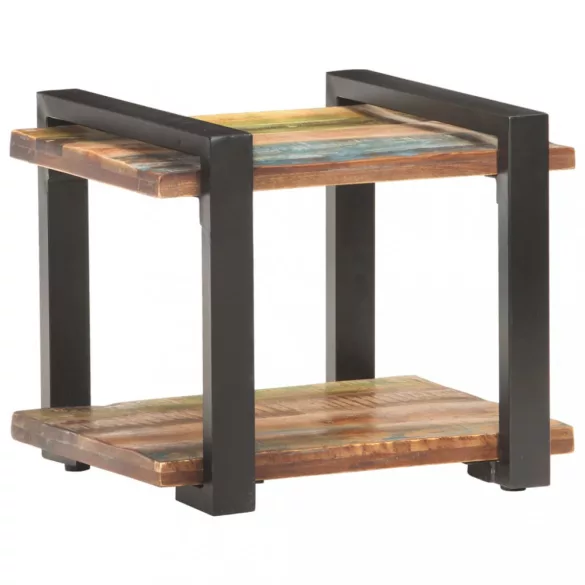 tömör újrahasznosított fa éjjeliszekrény 50 x 40 x 40 cm