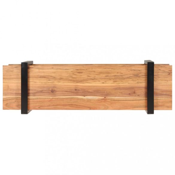 tömör akácfa TV-szekrény 130 x 40 x 40 cm