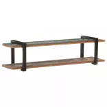 tömör újrahasznosított fa TV-szekrény 160 x 40 x 40 cm