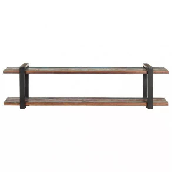 tömör újrahasznosított fa TV-szekrény 160 x 40 x 40 cm