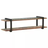 tömör újrahasznosított fa TV-szekrény 160 x 40 x 40 cm