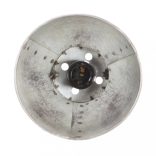 ezüstszínű ipari falilámpa 45 x 25 cm E27