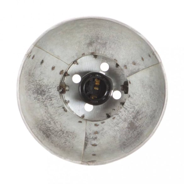 ezüstszínű ipari falilámpa 45 x 25 cm E27