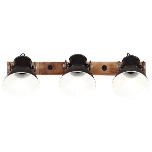 fekete ipari falilámpa 65 x 25 cm E27