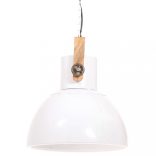 kerek fehér ipari függőlámpa 25 W 40 cm E27