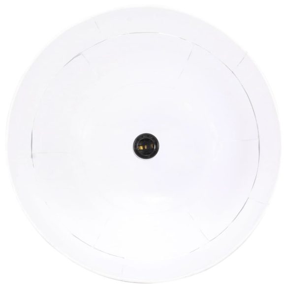 kerek fehér ipari vintage függőlámpa 25 W 41 cm E27